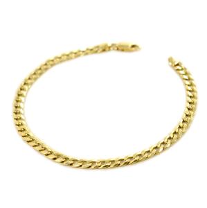 Bracciale da uomo medio in oro 21 cm groumette oreficeria aretina