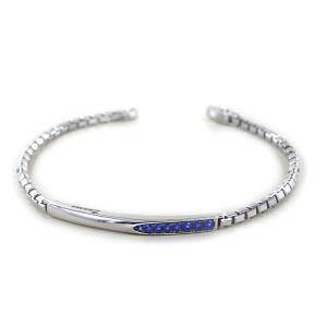 Bracciale da uomo Zancan in argento e spinelli blu EXB 820 BL - gallery