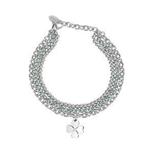 Bracciale Donna 2Jewels in Acciaio Color Glass Quadrifoglio 232119 - gallery