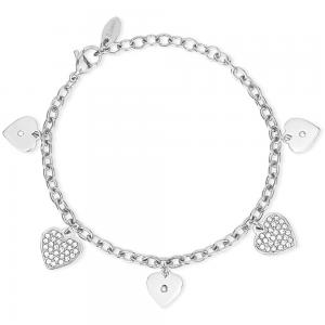 Bracciale Donna 2Jewels in Acciaio con charms a forma di cuore  232237