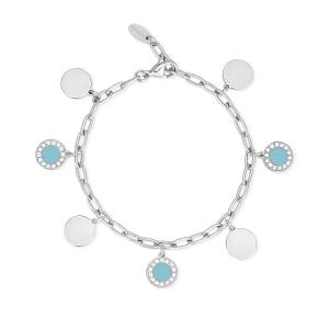 Bracciale Donna 2Jewels in Acciaio con charms blu 232175