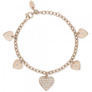 Bracciale Donna 2Jewels in Acciaio rosato con charms a forma di cuore  232238 - gallery