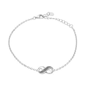 Bracciale donna gioielli Rebecca in Argento Infinito con polvere di diamanti SJLBAA76