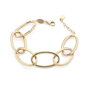 Bracciale Donna in Argento dorato con catena Marcello Pane  - gallery