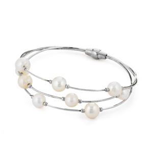 Bracciale Donna in Argento silver con perle Marcello Pane  - gallery