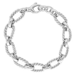 Bracciale donna Mabina in argento a maglie Torchon 533411 - gallery