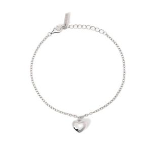 Bracciale donna Mabina in argento con ciondolo cuore 533950