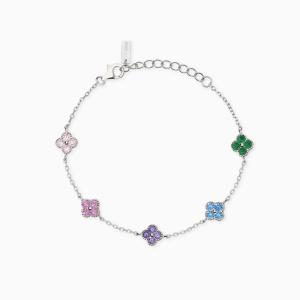 Bracciale donna Mabina in argento con fiori Jasmine 534061