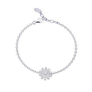 Bracciale donna Mabina in argento con margherita di zirconi 533208 - gallery