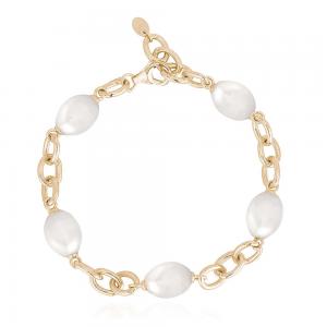 Bracciale donna Mabina in argento con perle coltivate barocche 533451 - gallery