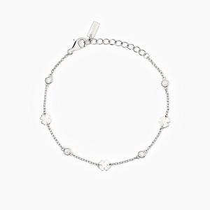 Bracciale Donna Mabina in Argento con Quadrifogli e zirconi bianchi 533887 - gallery