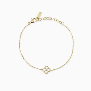 Bracciale donna Mabina in argento dorato con fiore Jasmine 534060