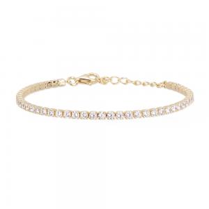 Bracciale Donna Mabina in Argento dorato e zirconi 533328 - gallery
