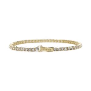Bracciale Donna Mabina in Argento Giallo Tennis con zirconi bianchi  533558-M