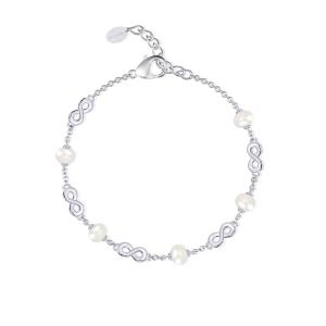 Bracciale Donna Mabina in Argento Infinito con perle - gallery