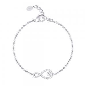 Bracciale donna Mabina in argento Infinito con zirconi 533235 - gallery