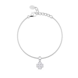 Bracciale Donna Mabina in Argento Quadrifoglio con zirconi