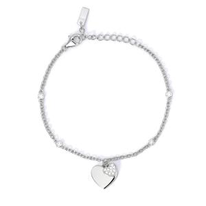 Bracciale donna Mabina Solo tuo in argento con cuore 533637 - gallery