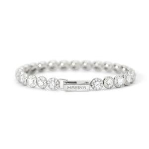 Bracciale Donna Mabina tennis in argento con zirconi 533823-17 - gallery