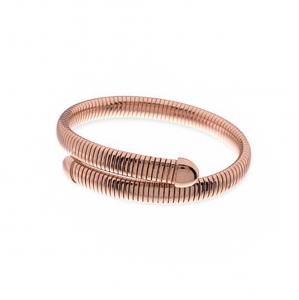 Bracciale Unoaerre flessibile in bronzo rosa  - gallery