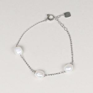 Bracciale gioielli Rebecca in Argento con perle trilogy SR1BBP02 - gallery