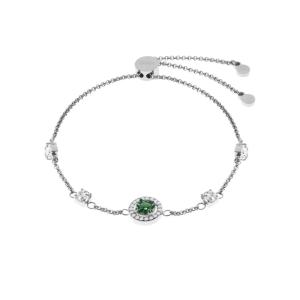 Bracciale in Acciaio da donna con cristallo Verde Essential Woman Liu Jo LJ2273