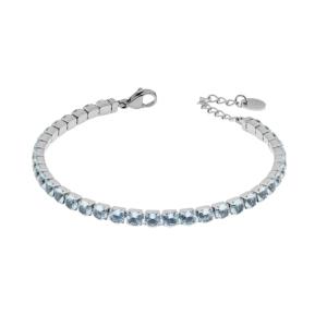Bracciale in Acciaio da donna tennis con cristalli Azzurri Essential Woman Liu Jo LJ2426