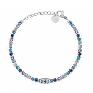 Bracciale in Acciaio da donna tennis con cristalli colorati Essential Woman Liu Jo LJ3216
