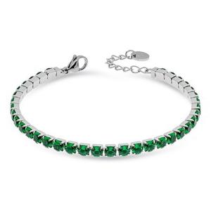 Bracciale in Acciaio da donna tennis con cristalli verdi Essential Woman Liu Jo LJ2420