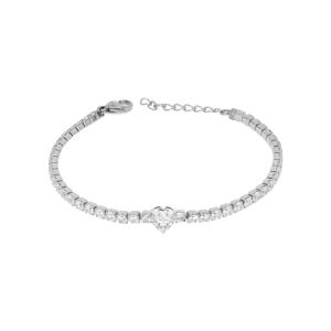 Bracciale in Acciaio da donna tennis con Cuore Essential Woman Liu Jo LJ2442