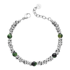 Bracciale in Acciaio da Uomo con Malachite Liu-Jo MLJ649
