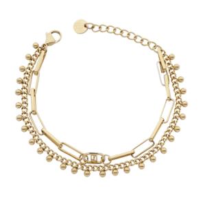 Bracciale in Acciaio doppio filo da donna Essential Woman Liu Jo LJ3004 