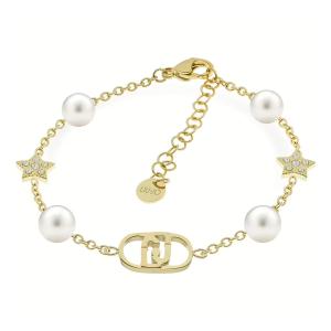 Bracciale in Acciaio giallo da donna con perle e stelle Essential Woman Liu Jo LJ2637