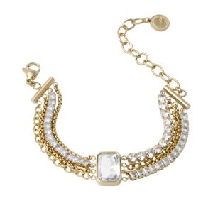 Bracciale in Acciaio giallo da donna Essential Woman Liu Jo LJ3089