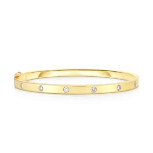 Bracciale in Acciaio giallo da donna rigido con cristalli Essential Woman Liu Jo LJ2457