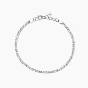 Bracciale da uomo in argento con catena bizantina Bizantina 534093 - gallery