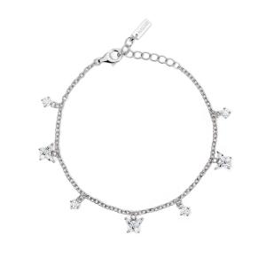 Bracciale in argento con pendenti a forma di Farfalla e zirconi bianchi 533660 