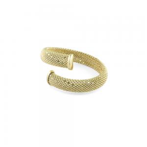 Bracciale Unoaerre in bronzo Giallo rigido con palline - gallery