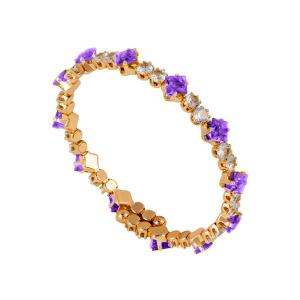 Bracciale in Bronzo Rebecca Bangle My World con pietre viola BWJBOV39 - gallery