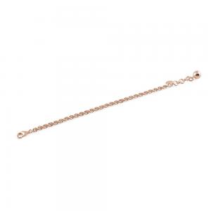 Bracciale Unoaerre in bronzo rosa con catena modello fune