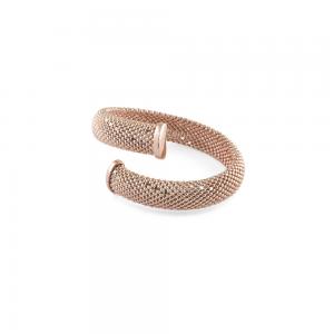 Bracciale Unoaerre in bronzo Rosa rigido con palline - gallery