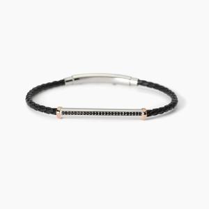 Bracciale da uomo in lab leather con piastra Smarter 534000 - gallery