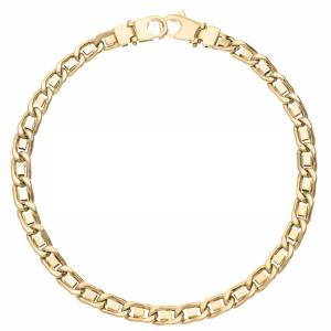 Bracciale in oro da uomo Occhio di pernice 22 cm  - gallery