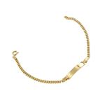 Bracciale in oro giallo 18 kt con targhetta  - gallery