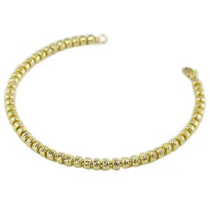 Bracciale in oro giallo con pepite sfaccettate - Oreficeria Vicentina - gallery