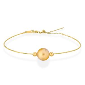 Bracciale in oro giallo con perla di acqua dolce Gold 9.00 - 9.50 mm - gallery