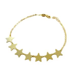 Bracciale in oro giallo con Stelle - gallery