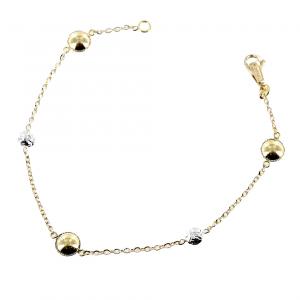 Bracciale in oro giallo e bianco collezione Sunlight - gallery