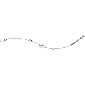 Bracciale Nanan da bambia in argento Rosa con Cuori NAN0293 - gallery