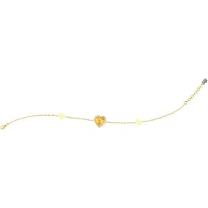 Bracciale Nanan da bambin in argento giallo con Cuori gialli NAN0460 - gallery